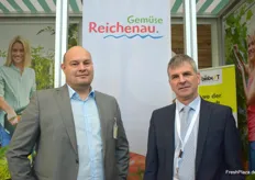 Ingo Bernhard und Christian Müller von der Reichenau-Gemüse-Vertrieb eG. 